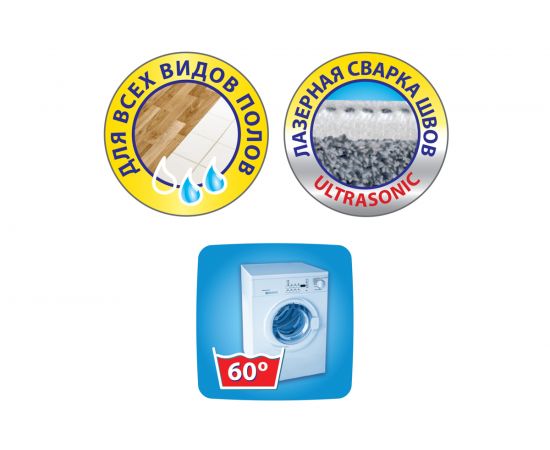 Сменная насадка из микрофибры к швабре Hausmann HM-621 – изображение 4