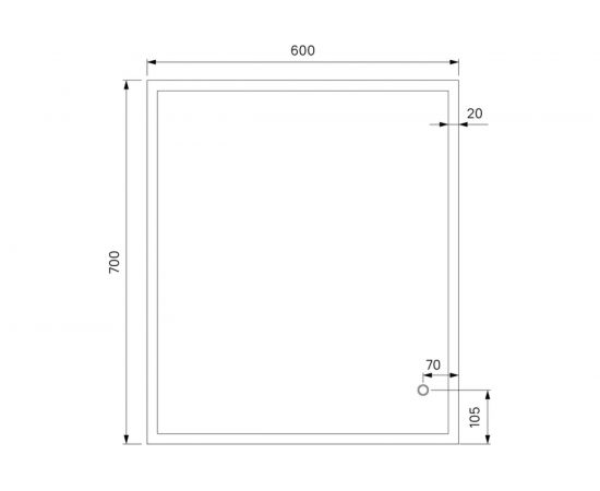 Зеркало IDDIS Brick 60 см BRI6000i98 – изображение 5
