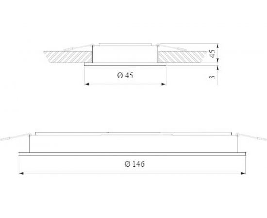 Встраиваемый светильник Elektrostandard 9921 LED 10W 4200K белый черный a052480 – изображение 5