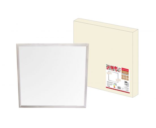 Светодиодная панель TDM серии СВО 595х595, 36Вт, 3000К, хром, Народная без драйвера SQ0329-0221 