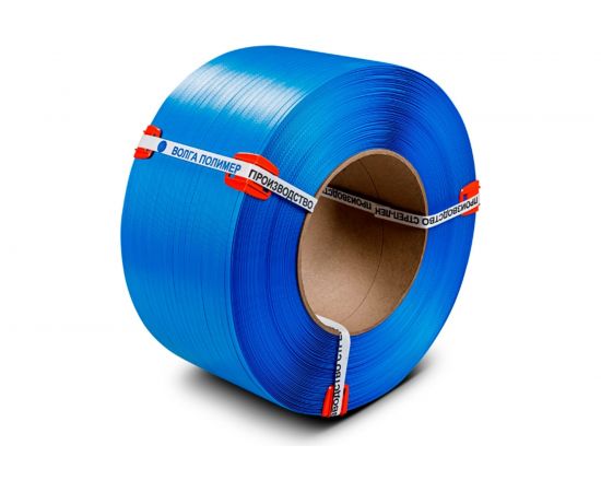 Полипропиленовая лента ВОЛГА ПОЛИМЕР 15x0,8 синяя, 1800 м 15-08-1800-103-08 