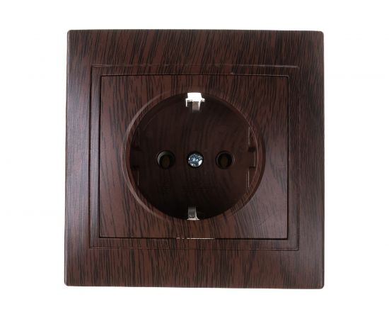 Розетка TDM 2П+З 16А 250В "ЭКО" бук "Таймыр" SQ1814-0312 