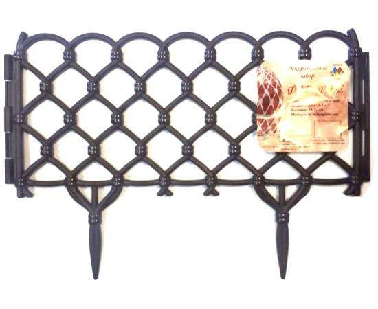 Декоративный забор Дачная мозаика Фаберже темно-коричневый 15245 