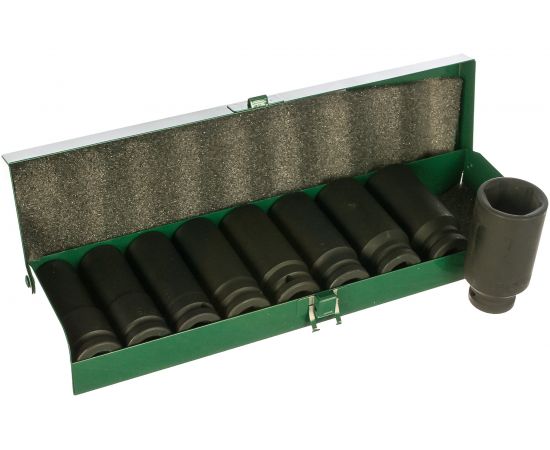 Комплект длинных ударных головок (17-30 мм; 1/2""; 9 шт.) Hans 84611M 