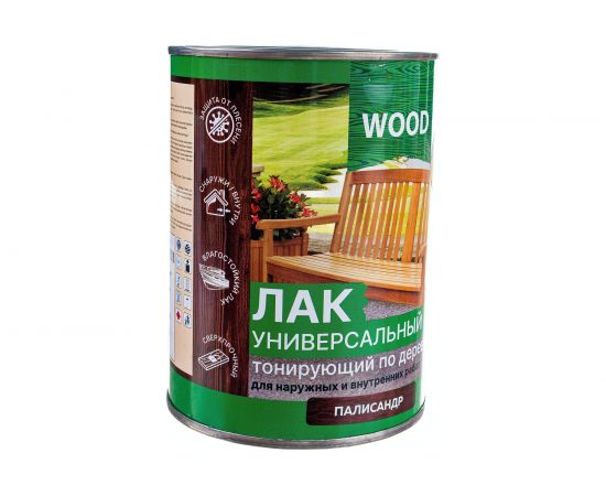 Универсальный лак FARBITEX (тонирующий; по дереву; палисандр; 0.9 л) 4300009382 