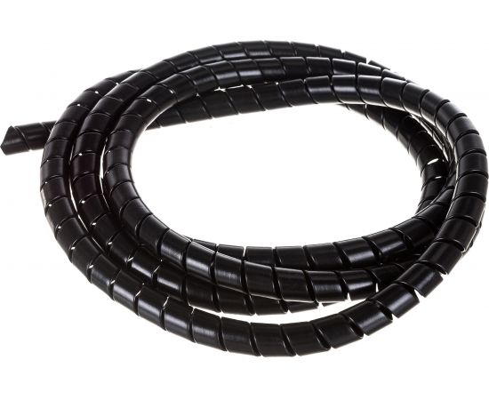 Защитная пластиковая спираль Урдюга d12мм черная пакет 2м URСП12Ч02 