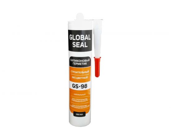 Силиконовый нейтральный герметик GlobalSeal GS-98 (бесцветный; 280 мл) 3980011 