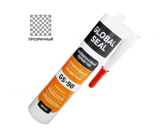 Силиконовый нейтральный герметик GlobalSeal GS-98 (бесцветный; 280 мл) 3980011 – изображение 2