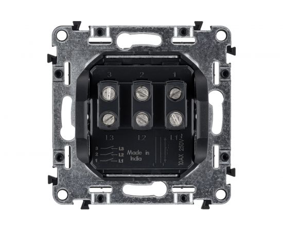 Механизм выключателя Legrand 3-клавишный СП Valena Life 10 А IP20 250 В 10АХ белый Leg 752403 – изображение 2