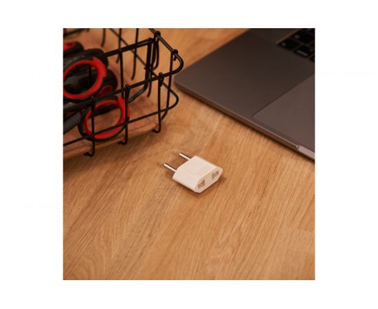 Сетевой плоский адаптер переходник REXANT 16А белый 11-1041-01 – изображение 2