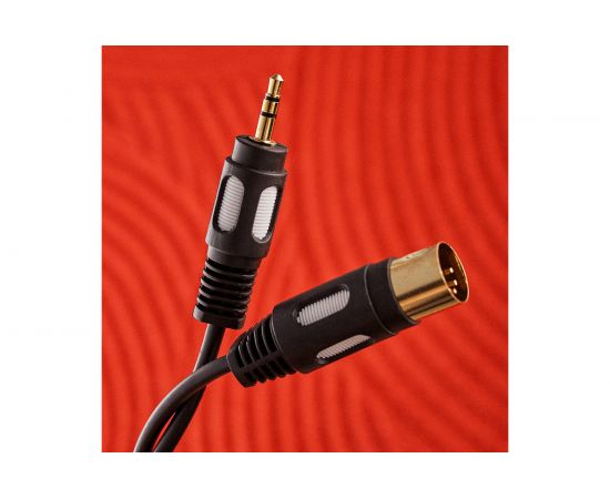 Кабель REXANT DIN 5 Pin - Stereo 3,5 мм 1,5 м Gold 17-2502 – изображение 2