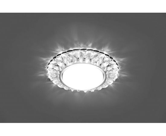 Светильник с подсветкой FERON 20LED 2835 4000K, 15W GX53, без лампы, прозрачный, хром, CD4026 29540 – изображение 2
