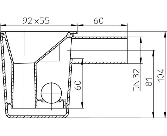 Капельная воронка с гидрозатвором ТП-21 Татполимер 44245 – изображение 2