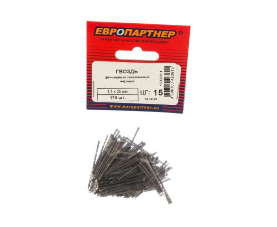 Закаленный финишный гвоздь ЕВРОПАРТНЕР черн. 1,4х35 170шт. 13 4836 1 – изображение 3