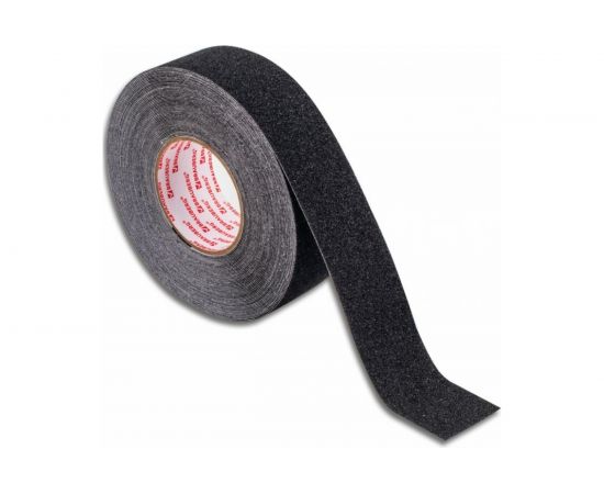 Клейкая противоскользящая зернистая лента BRAUBERG 50 мм х 20 м, черная, основа ПВХ 606774 – изображение 3
