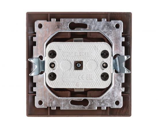 Розетка TDM 2П+З 16А 250В "ЭКО" бук "Таймыр" SQ1814-0312 – изображение 3