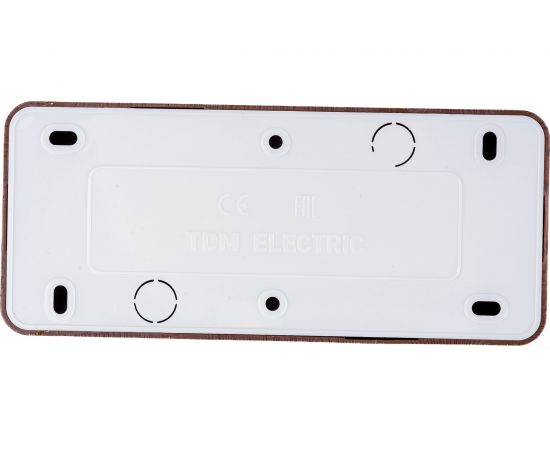 Горизонтальная 3-х местная розетка TDM 2П+3 открытой установки IP20 16A с з/ш бук Ладога SQ1801-0327 – изображение 3