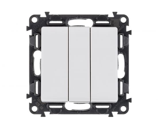 Механизм выключателя Legrand 3-клавишный СП Valena Life 10 А IP20 250 В 10АХ белый Leg 752403 – изображение 3