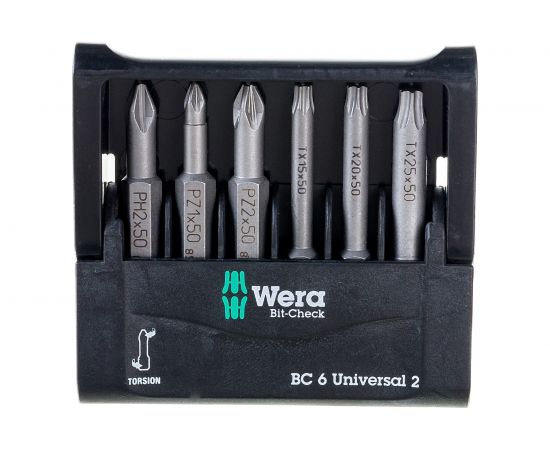 Набор бит Wera 851/4 TZ PH 2/50 мм+855/4+867/4 WE-056473 – изображение 3