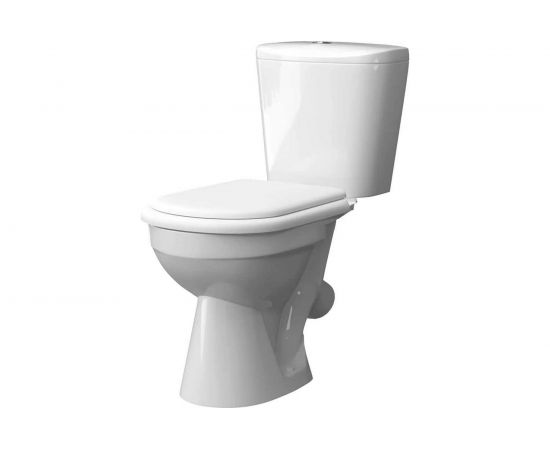 Унитаз-компакт KERAMIN ЛАГО косой выпуск, 2 режима, сиденье ПП 462171 – изображение 4