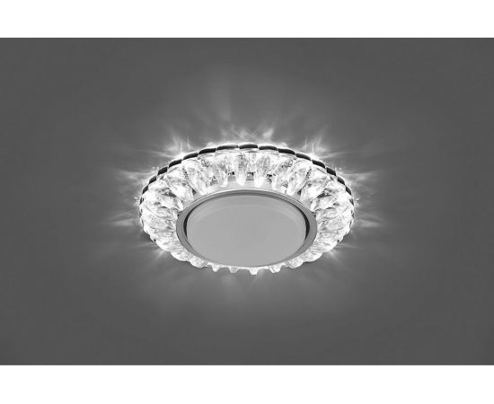 Светильник с подсветкой FERON 20LED 2835 4000K, 15W GX53, без лампы, прозрачный, хром, CD4026 29540 – изображение 4