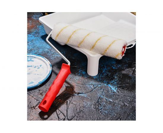 Валик REXANT полиамид, ворс 11 мм, ширина ролика 240 мм, диам. 42 мм, бюгель 8 мм, серия Мастер 89-0010 – изображение 4