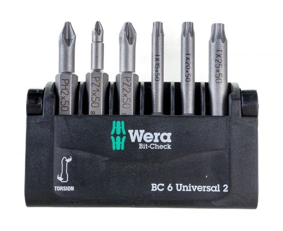 Набор бит Wera 851/4 TZ PH 2/50 мм+855/4+867/4 WE-056473 – изображение 5
