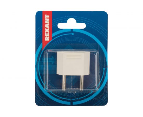 Сетевой плоский адаптер переходник REXANT 16А белый 11-1041-01 – изображение 6