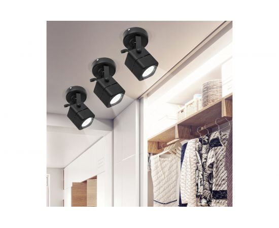 Накладной светильник ЭРА OL3, GU10, BK черный, Б0044264 – изображение 6