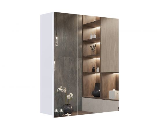 Подвесной зеркальный шкаф Sanstar 60, универсальный, правый 116.1-2.4.1. – изображение 6