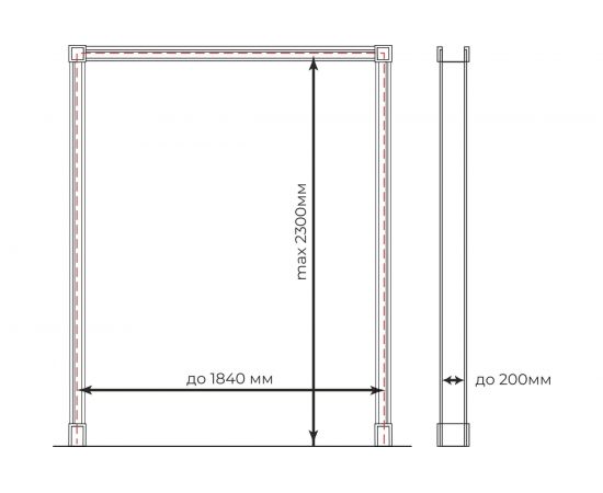 Портал Cosca decor Квадро венге, ламинированный МДФ, набор 8522 – изображение 7