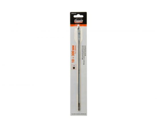 Сверло перьевое удлиненное по дереву 10x300 мм Gepard GP0416-10 