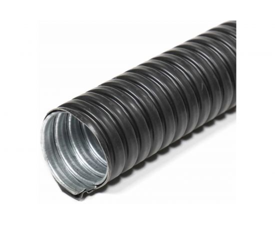 Металлорукав в ПВХ изоляции ЗЭТАРУС МРПИ НГ, LS, 15, 50 м/уп, черный, zeta44103 