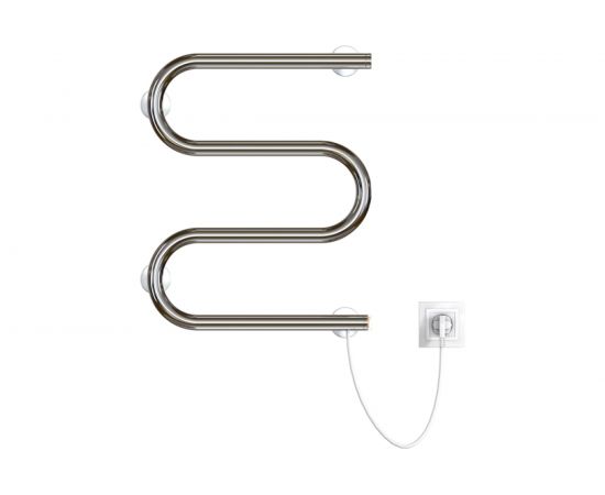 Электрический полотенцесушитель Zox М 50x50 кнопочный выкл, 153 Вт 541704 