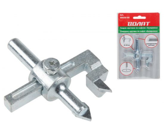 Сверло по кафелю балеринка 20-90 мм ВОЛАТ 88030-90 