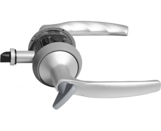 Замок с ручкой HOPPE HCS A1530 Atlanta SK/OL WC F1-2 серебристый, без фальца, A=35-45mm, backset 60мм 65431 