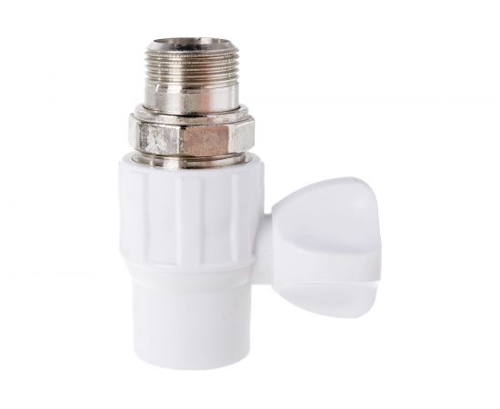 Шаровой кран для радиатора Политэк прямой ПП 25х3/4 9999012534 