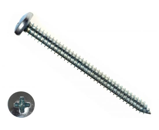 Шуруп с полукруглой головкой КРЕП-КОМП DIN7981, 6,3х80, 40 шт. шп6380ф 