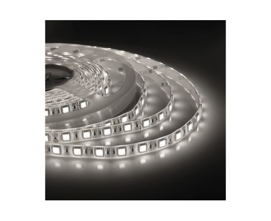 Светодиодная лента Apeyron 24В, ПРО, 14,4Вт/м, 60д/м, IP65, 1100Лм/м, подложка 10мм, 5м, 4000К 00-319 