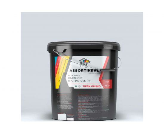 Грунтовка ASSORTIKRAS Super Luxe Тифен Грунд 5 л ASC-TG-5 