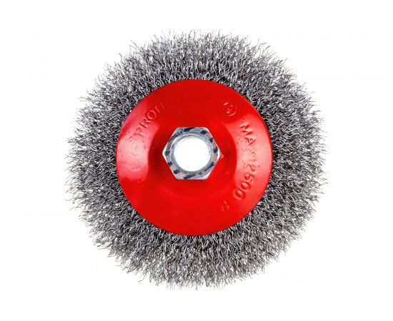 Щетка конусная 100 мм, М14, витая проволока для УШМ INTERTOOL BT-5100 