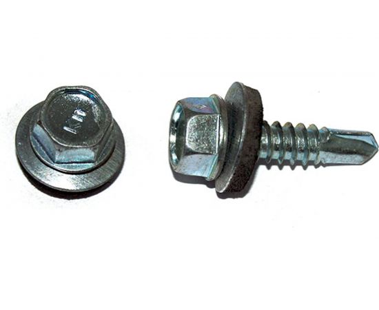 Кровельный саморез Kenner цинк, с шайбой EPDM, 5,5x51 1700 шт ск5551 