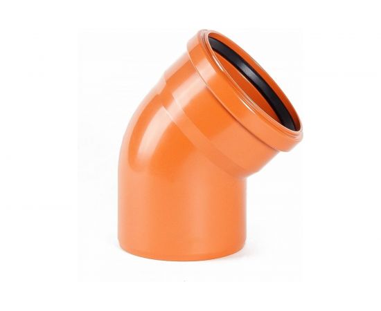 Отвод наружной канализации ХЕМКОР 160 мм, 45 градусов 2491096 