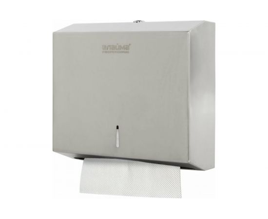 Диспенсер для полотенец ЛАЙМА PROFESSIONAL ECONOMY, Interfold, нержавеющая сталь, матовый, 605050 