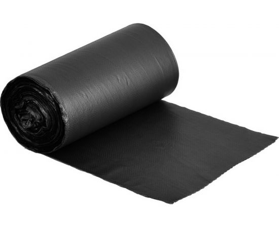 Мешки для мусора черные (50 шт; 60 л; 8 мкм; ПНД; 60х70 см) ООО Комус 746463 – изображение 2