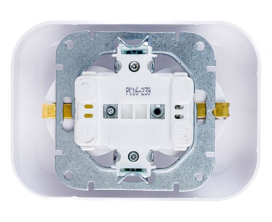 Розетка Bylectrica 2-местная СУ с заз.конт., серия ГАРМОНИЯ, белый, РС16-239 – изображение 2