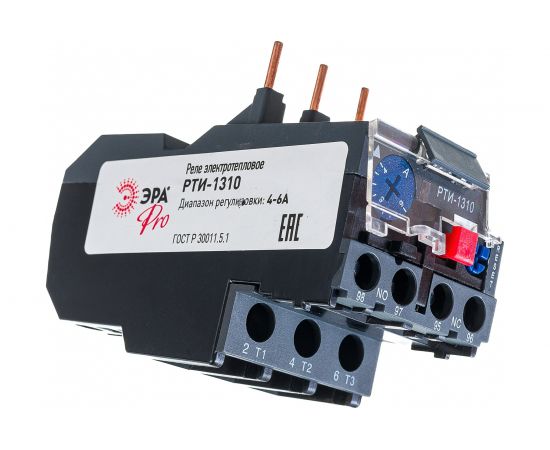 Электротепловое реле ЭРА DRT10-0004-0006-E РТИ-1310 4-6А Б0050403 – изображение 2
