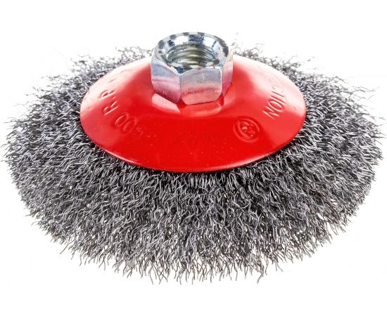 Щетка конусная 100 мм, М14, витая проволока для УШМ INTERTOOL BT-5100 – изображение 2