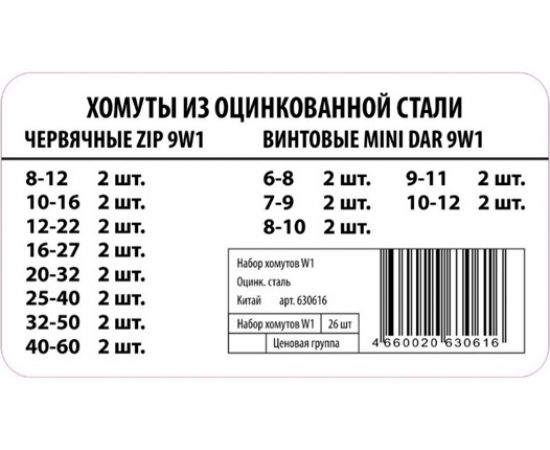 Набор хомутов ZIP W1 50293 – изображение 2