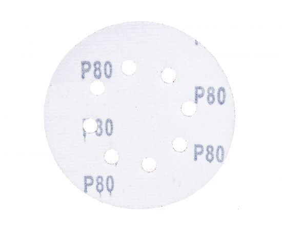 Шлифлист круглый самосцепляющийся 5 шт, 125 мм, Р80 Gepard GP5001-80 – изображение 2